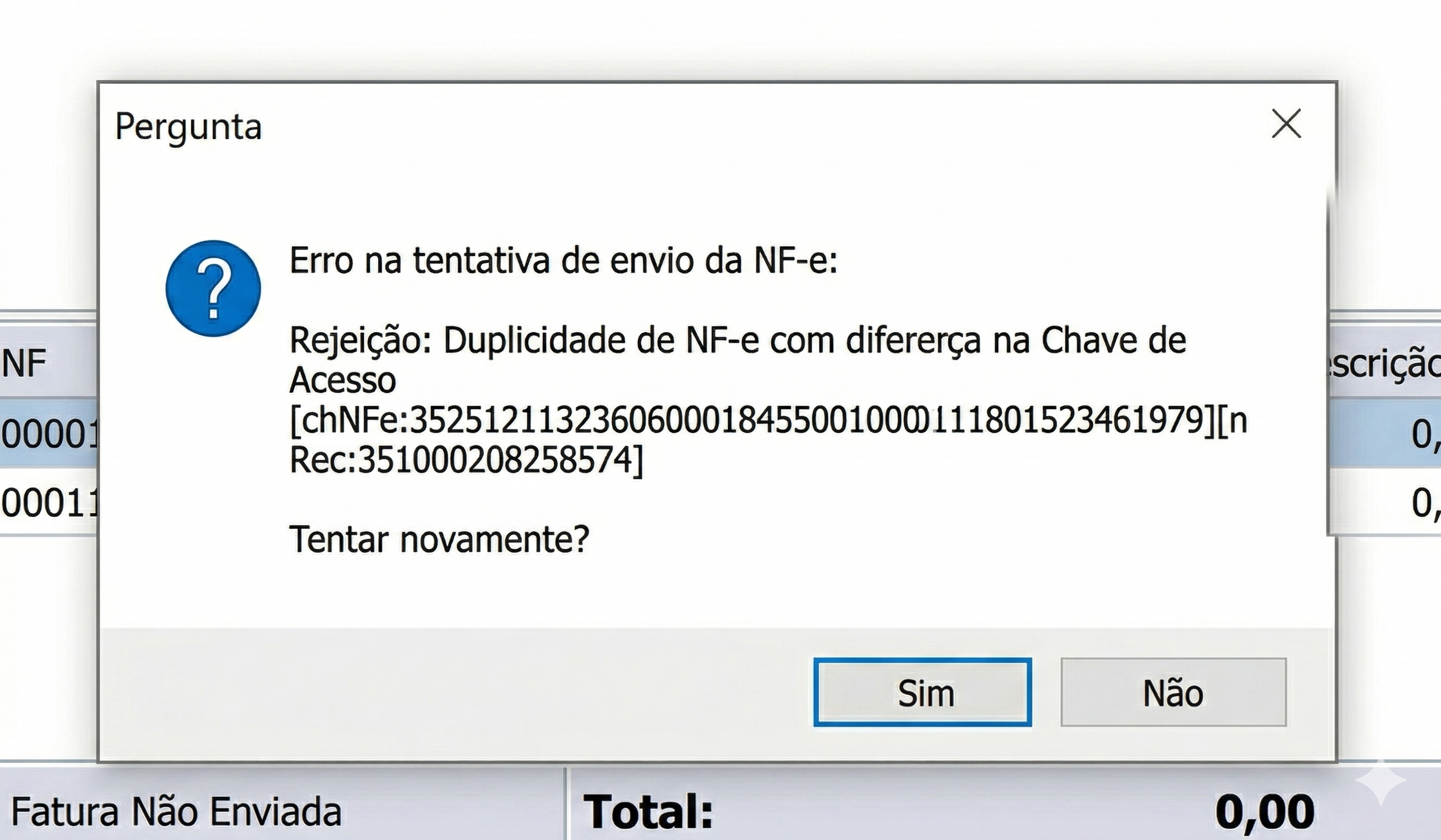 Duplicidade com chave de acesso.png